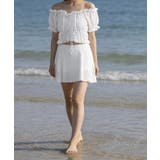 フリルレース水着オフショルダー チラ見え防止インナーパンツ付きスカート 着やせ露… | SUNSHINE CLOSET | 詳細画像14 