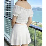 フリルレース水着オフショルダー チラ見え防止インナーパンツ付きスカート 着やせ露… | SUNSHINE CLOSET | 詳細画像5 
