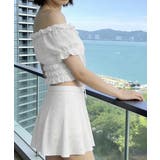 フリルレース水着オフショルダー チラ見え防止インナーパンツ付きスカート 着やせ露… | SUNSHINE CLOSET | 詳細画像6 