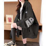 韓国風フード付きジップパーカーレディース | SUNSHINE CLOSET | 詳細画像2