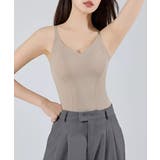 スリムフィットキャミトップ 背中見せインナートップス 大人可愛い | SUNSHINE CLOSET | 詳細画像4 