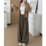 チェック柄ワイドパンツハイウエスト 秋冬 | SUNSHINE CLOSET | 詳細画像4 