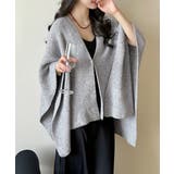 ニットショール ポンチョカーディガン秋冬 | SUNSHINE CLOSET | 詳細画像10
