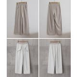 ヘリンボーン柄ワイドパンツレディース美脚 | SUNSHINE CLOSET | 詳細画像24 