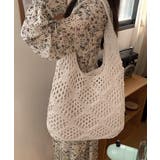 透かし編み ニットトート レディース | SUNSHINE CLOSET | 詳細画像3 