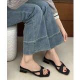 レディース 大人可愛いサンダル フェミニンきれいめミュールおしゃれ | SUNSHINE CLOSET | 詳細画像2