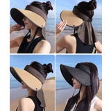 レディース軽量遮光サンバイザー帽子ネックガード付き 小顔見え アウトドア日よけハ… | SUNSHINE CLOSET | 詳細画像5