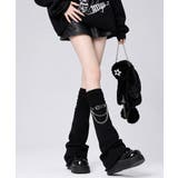 地雷系ベルトチェーンレッグウォーマー サブカル風ルーズソックス Y2Kレッグカバ… | SUNSHINE CLOSET | 詳細画像2