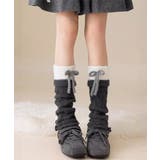 配色デザインルーズレッグカバー 大人可愛いガーリー防寒あったか秋冬靴下バレエコア… | SUNSHINE CLOSET | 詳細画像14 