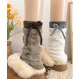 配色デザインルーズレッグカバー 大人可愛いガーリー防寒あったか秋冬靴下バレエコア… | SUNSHINE CLOSET | 詳細画像20 