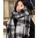 あったか防寒シャギーニットマフラーフリンジストール秋冬小顔見えワイドマフラー大人… | SUNSHINE CLOSET | 詳細画像1