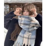 あったか防寒シャギーニットマフラーフリンジストール秋冬小顔見えワイドマフラー大人… | SUNSHINE CLOSET | 詳細画像12