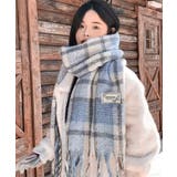 あったか防寒シャギーニットマフラーフリンジストール秋冬小顔見えワイドマフラー大人… | SUNSHINE CLOSET | 詳細画像14