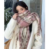 あったか防寒シャギーニットマフラーフリンジストール秋冬小顔見えワイドマフラー大人… | SUNSHINE CLOSET | 詳細画像15