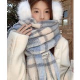 あったか防寒シャギーニットマフラーフリンジストール秋冬小顔見えワイドマフラー大人… | SUNSHINE CLOSET | 詳細画像20