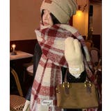 あったか防寒シャギーニットマフラーフリンジストール秋冬小顔見えワイドマフラー大人… | SUNSHINE CLOSET | 詳細画像4