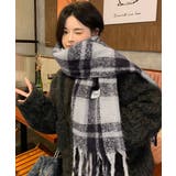 あったか防寒シャギーニットマフラーフリンジストール秋冬小顔見えワイドマフラー大人… | SUNSHINE CLOSET | 詳細画像5