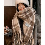 あったか防寒シャギーニットマフラーフリンジストール秋冬小顔見えワイドマフラー大人… | SUNSHINE CLOSET | 詳細画像9