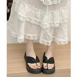 歩きやすい ボリュームプラットフォーム パフ風サマーサンダル | SUNSHINE CLOSET | 詳細画像1