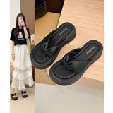 歩きやすい ボリュームプラットフォーム パフ風サマーサンダル | SUNSHINE CLOSET | 詳細画像14