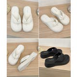 歩きやすい ボリュームプラットフォーム パフ風サマーサンダル | SUNSHINE CLOSET | 詳細画像17