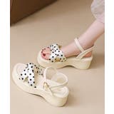 ドット柄サンダル 歩きやすいサマーシューズ 韓国ファッション | SUNSHINE CLOSET | 詳細画像6