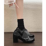 レディース太ヒールローファーパンプス マリージェーンシューズ通勤通学 韓国風美脚… | SUNSHINE CLOSET | 詳細画像5