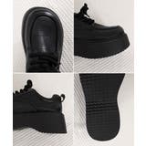 レースアップマニッシュシューズ ラウンドトゥ Uチップレディース黒靴 | SUNSHINE CLOSET | 詳細画像19