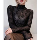 透け感 可愛いレース風カットソー レディース大人ガーリー韓国風フェミニンレイヤー… | SUNSHINE CLOSET | 詳細画像1