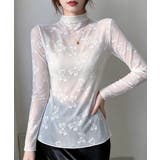 透け感 可愛いレース風カットソー レディース大人ガーリー韓国風フェミニンレイヤー… | SUNSHINE CLOSET | 詳細画像2