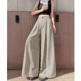 レディース ハイウエスガウチョパンツ ゆったりタックパンツ着やせ | SUNSHINE CLOSET | 詳細画像5 