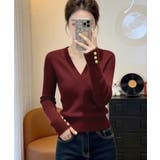 上品 細身柔らかセーター 袖口ゴールド釦 | SUNSHINE CLOSET | 詳細画像17 