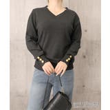 上品 細身柔らかセーター 袖口ゴールド釦 | SUNSHINE CLOSET | 詳細画像22 