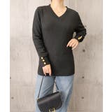 上品 細身柔らかセーター 袖口ゴールド釦 | SUNSHINE CLOSET | 詳細画像23 