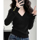 上品 細身柔らかセーター 袖口ゴールド釦 | SUNSHINE CLOSET | 詳細画像6 