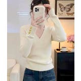 上品 細身柔らかセーター 袖口ゴールド釦 | SUNSHINE CLOSET | 詳細画像9 