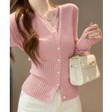 レディース上品ウエストシェイプ長袖トップス 前開きニットセーターコンパクト丈大人… | SUNSHINE CLOSET | 詳細画像11 