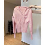 レディース上品ウエストシェイプ長袖トップス 前開きニットセーターコンパクト丈大人… | SUNSHINE CLOSET | 詳細画像19 
