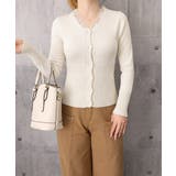 レディース上品ウエストシェイプ長袖トップス 前開きニットセーターコンパクト丈大人… | SUNSHINE CLOSET | 詳細画像21 