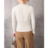 レディース上品ウエストシェイプ長袖トップス 前開きニットセーターコンパクト丈大人… | SUNSHINE CLOSET | 詳細画像23 