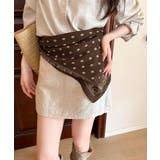 レトロ総柄スクエア型首巻きスカーフ マルチクロス 韓国風 | SUNSHINE CLOSET | 詳細画像1