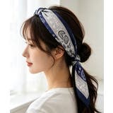 レトロ総柄スクエア型首巻きスカーフ マルチクロス 韓国風 | SUNSHINE CLOSET | 詳細画像5