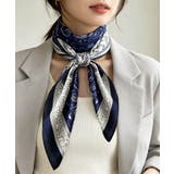 レトロ総柄スクエア型首巻きスカーフ マルチクロス 韓国風 | SUNSHINE CLOSET | 詳細画像6