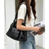 フロントポケットボストンショルダーバッグ上品大人 通勤通学韓国風 Y2Kかばん | SUNSHINE CLOSET | 詳細画像4 
