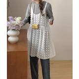シアーロングキャミソールレディース レイヤード重ね着コーデ ギャザーキャミ | SUNSHINE CLOSET | 詳細画像13 