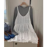 シアーロングキャミソールレディース レイヤード重ね着コーデ ギャザーキャミ | SUNSHINE CLOSET | 詳細画像20 