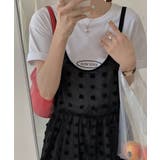 シアーロングキャミソールレディース レイヤード重ね着コーデ ギャザーキャミ | SUNSHINE CLOSET | 詳細画像6 