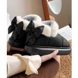 もこもこブーツ冬用靴レディース暖かい中綿ブーツラウンドトゥ軽量フラットシューズ韓… | SUNSHINE CLOSET | 詳細画像16 