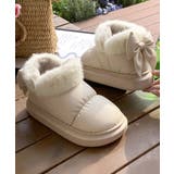 もこもこブーツ冬用靴レディース暖かい中綿ブーツラウンドトゥ軽量フラットシューズ韓… | SUNSHINE CLOSET | 詳細画像19 