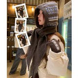 ノルディック柄バラクラバ レトロジャガード柄可愛いニット帽 韓国風暖かい | SUNSHINE CLOSET | 詳細画像15 